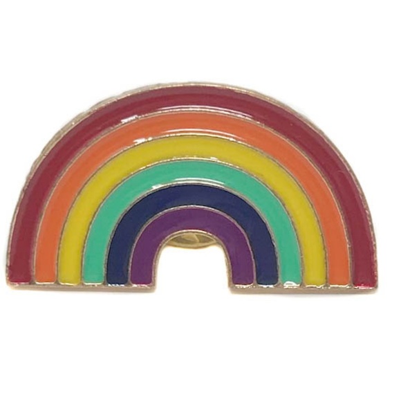 Rainbow Colorful Pride Pin Brooch - Picture 2 of 3